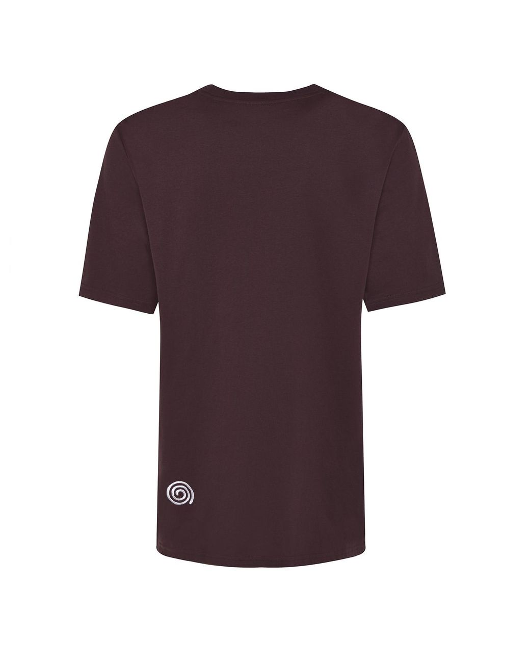 INGMARSON Purple Symbols Embroidered Organic Cotton T-Shirt Burgundy