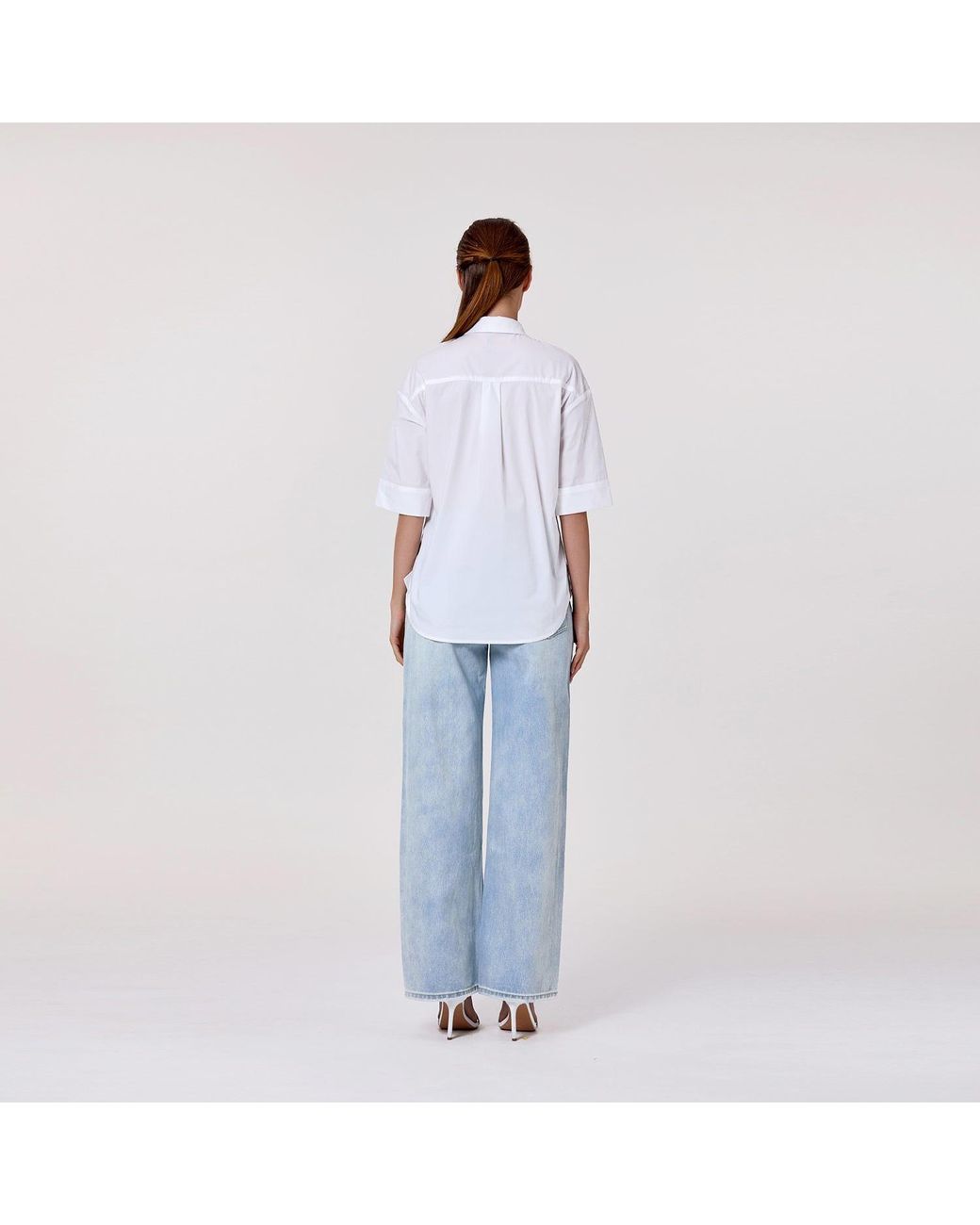 Smart and Joy Gray Stretch Cotton Shirt