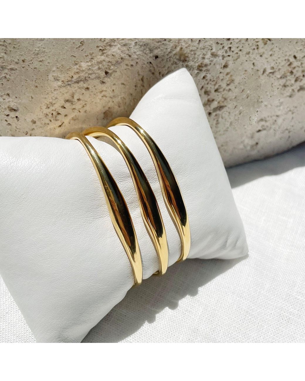 ARMS OF EVE Metallic Madison Gold Cuff Bracelet