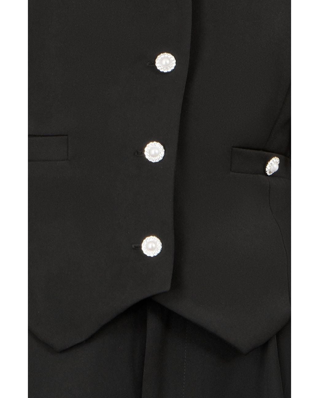 Yumi' Black Waistcoat Style Jumpsuit