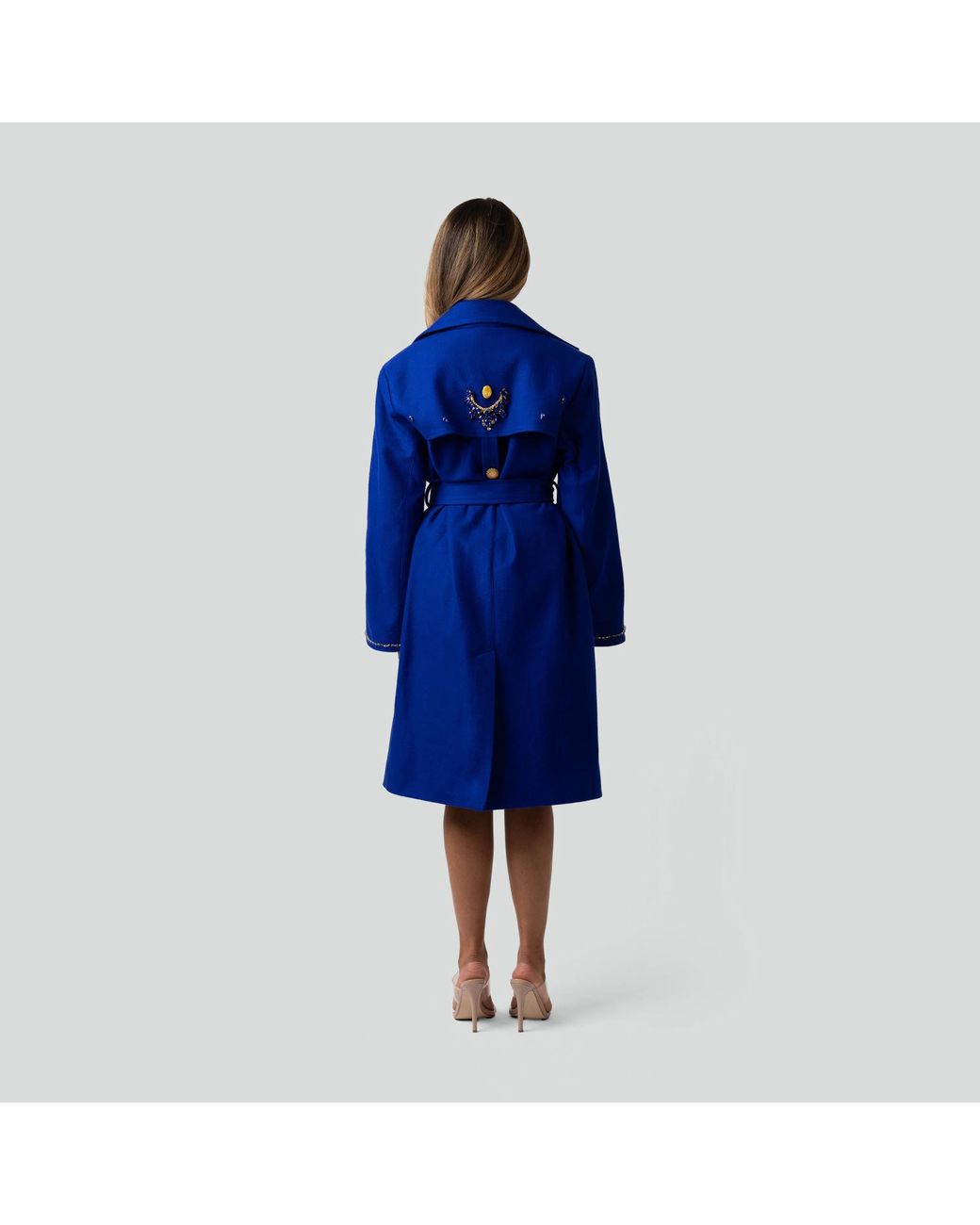 Maui X Lolita Blue Ilya Wool Coat
