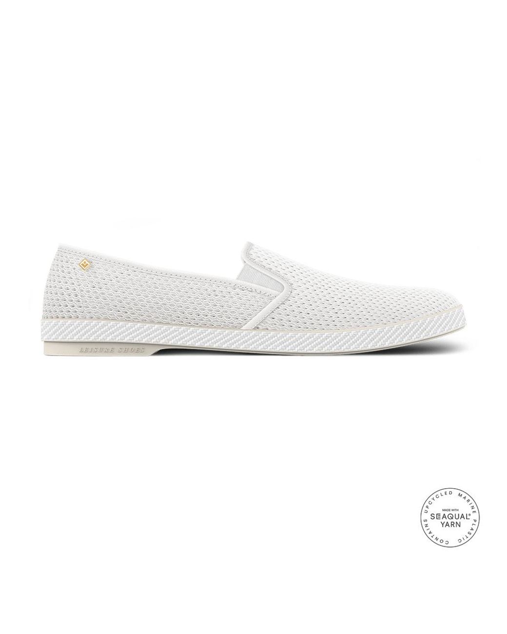 Rivieras White Classic Mesh Slip-On Loafer