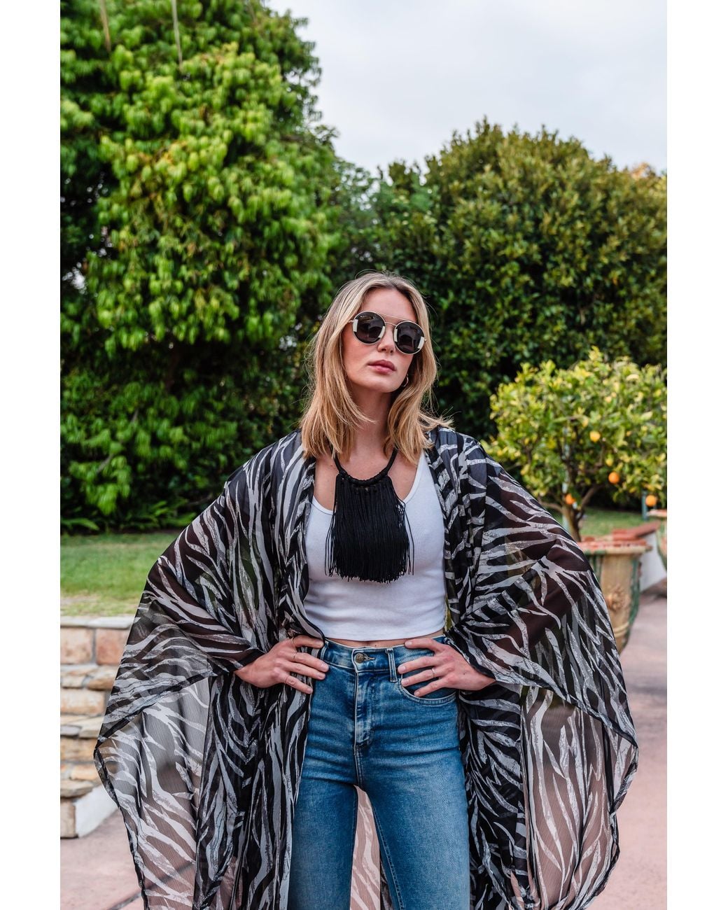 Jennafer Grace Black Etosha Kimono