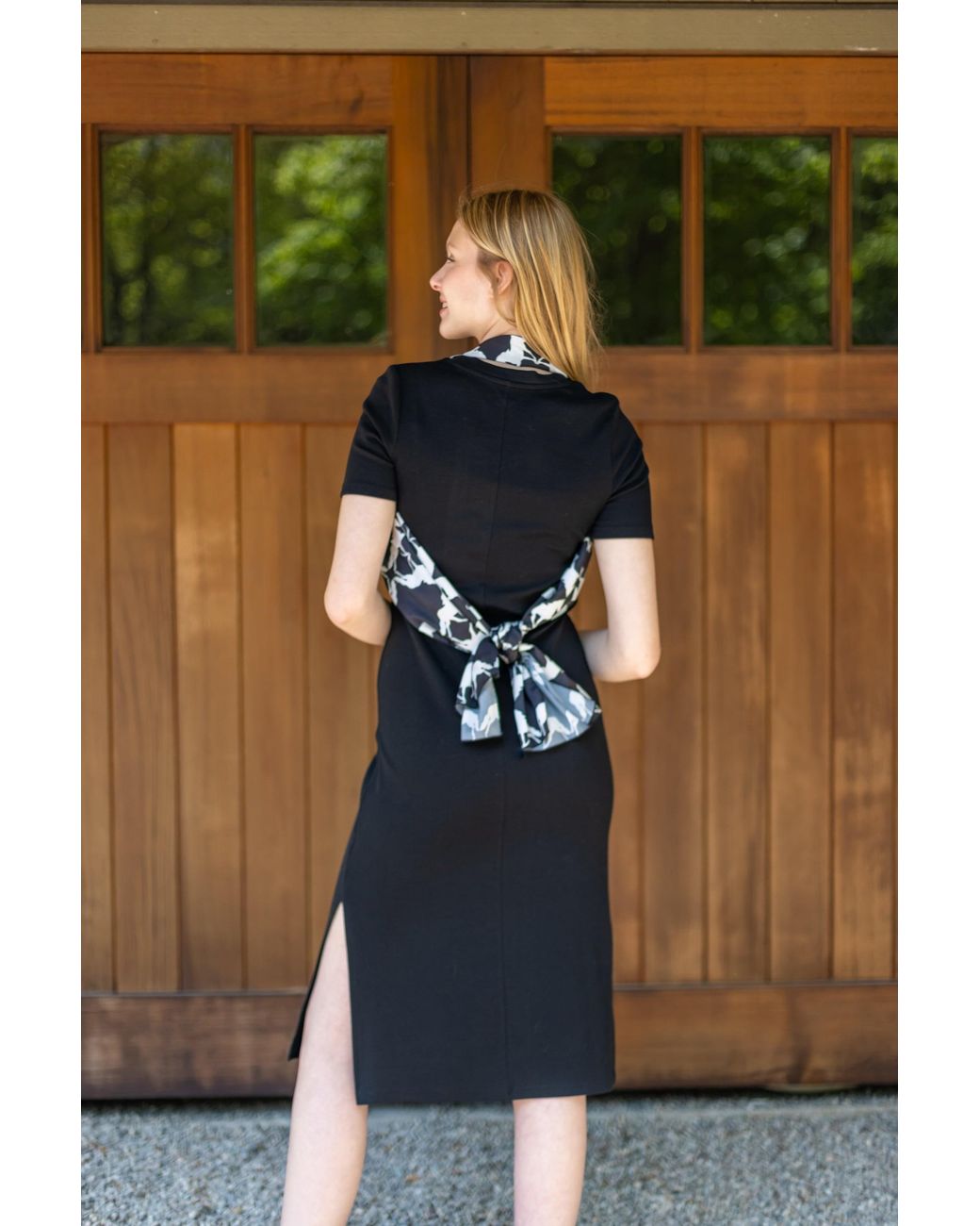 FORZA CAVALLO Black Mirror Horse Square Scarf