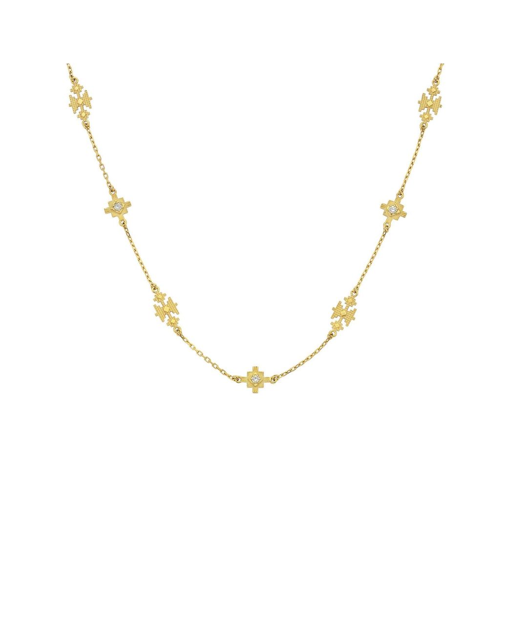 Zoe & Morgan Metallic Ayllu Necklace Zircon