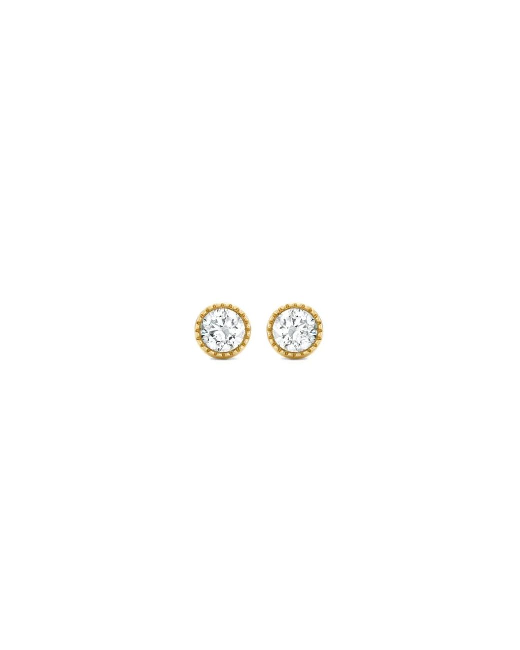 Dinny Hall Metallic Solitaire Lab-Grown Diamond Stud Earrings