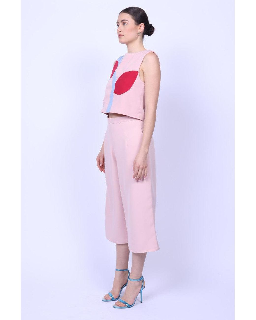 Mary Dickow Pink Nia Cullotes-Baby