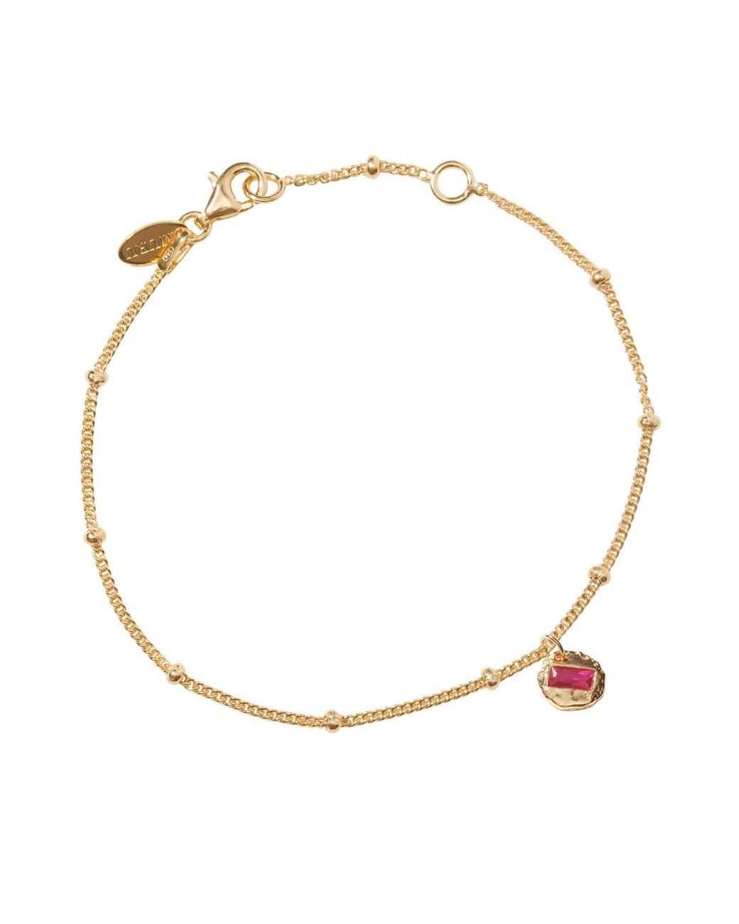 Muru Metallic July Birthstone Bracelet