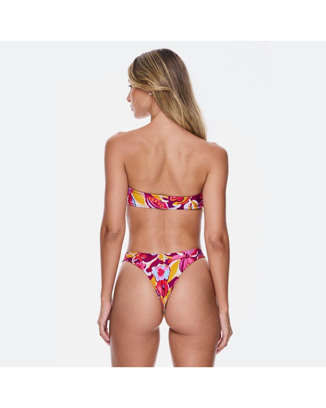 Sunkissed Red Le Bandeau Strapless Bikini Top
