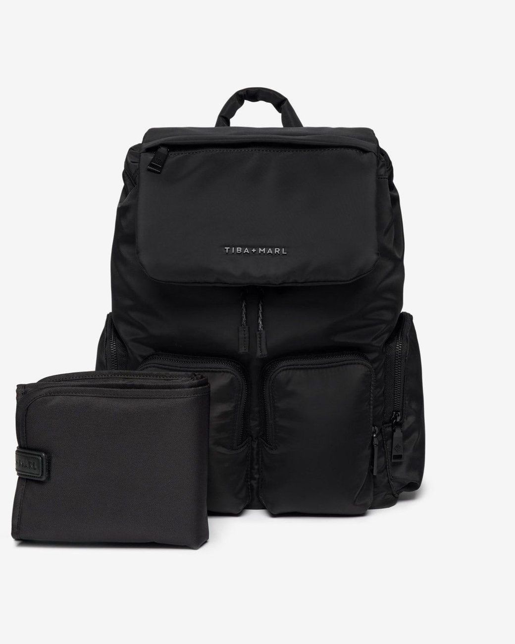 Tiba + Marl Black Alto Changing Backpack