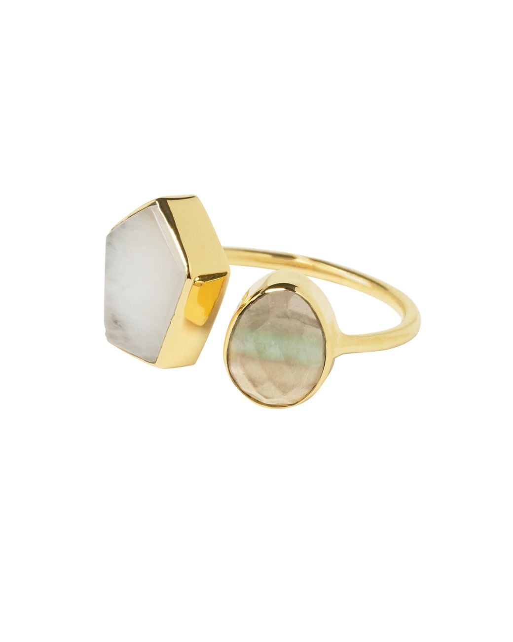 YAA YAA LONDON Metallic Colour Fusion Adjustable Ring