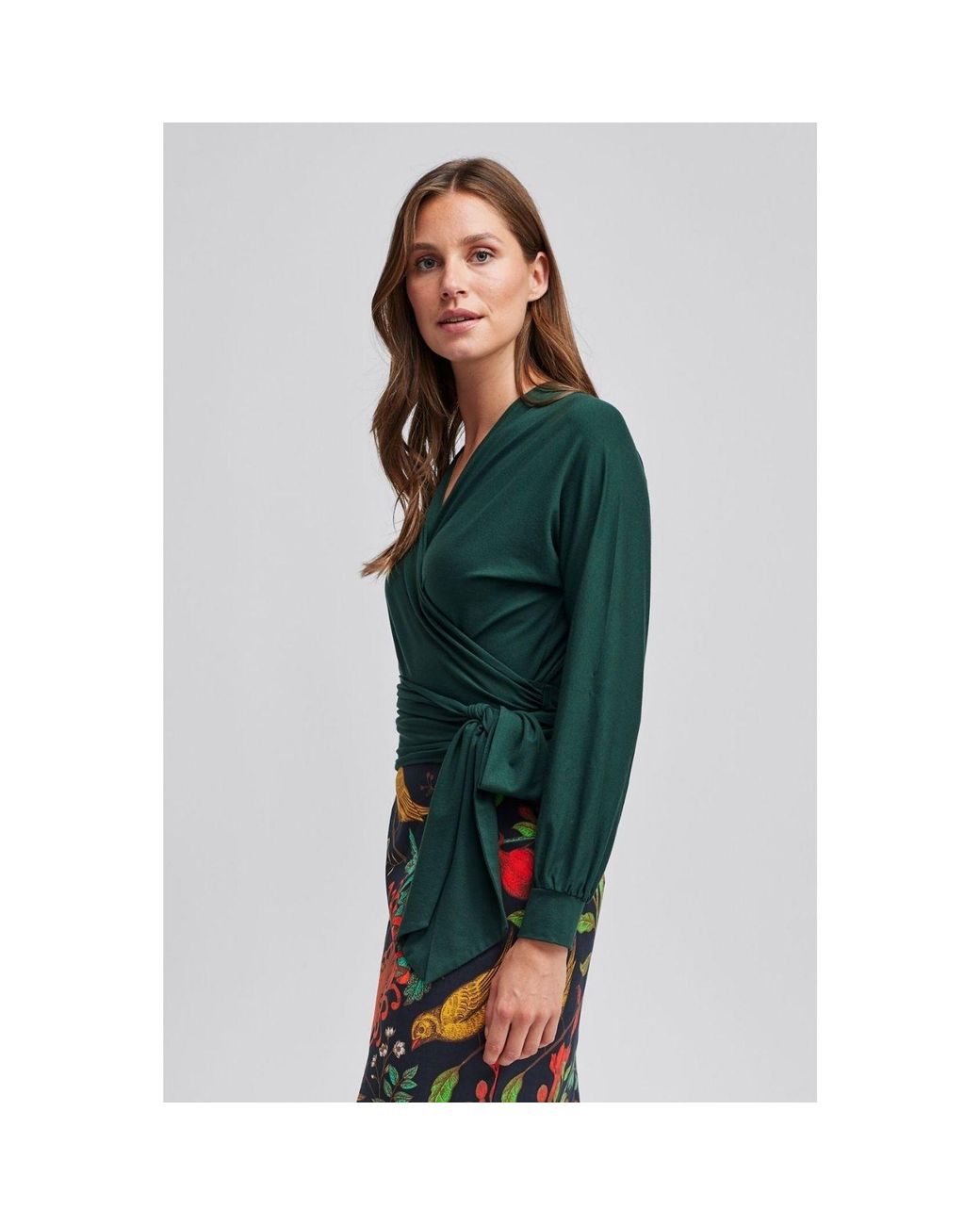 Marianna Déri Green Wrap Shirt