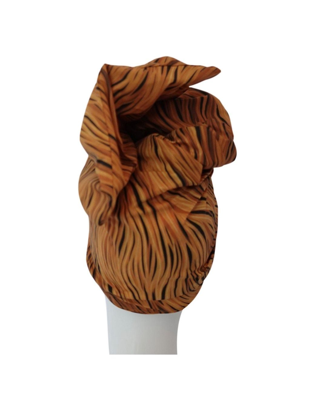 Romer Millinery Brown Twisturban Turban Ginger Faux Coiffure