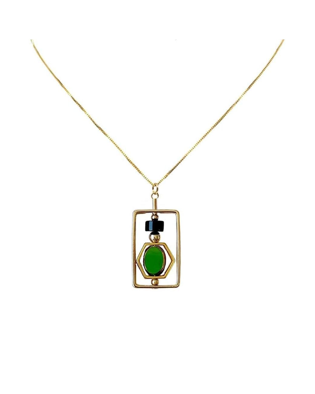 Aracheli Studio Metallic Art X Onyx Necklace