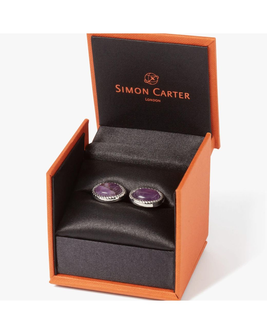 Simon Carter Purple Charles Amethyst Cufflink for men