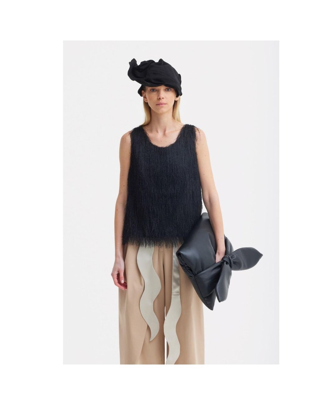 Julia Allert Black Headpiece – Evening Mini Hat Style