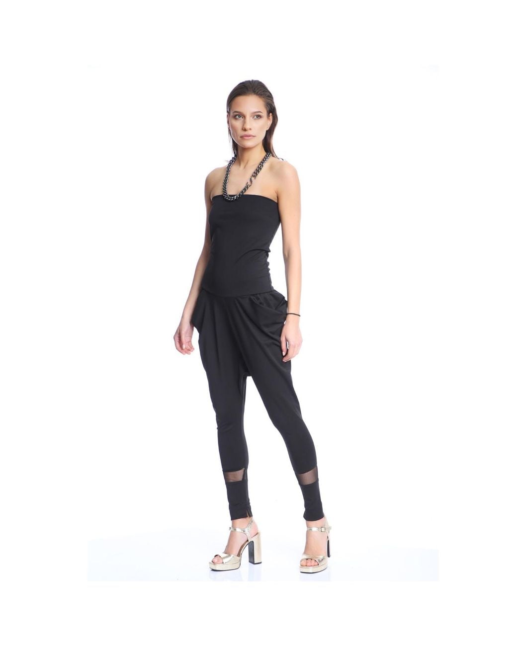 Silvia Serban Black Jumpsuit Pants