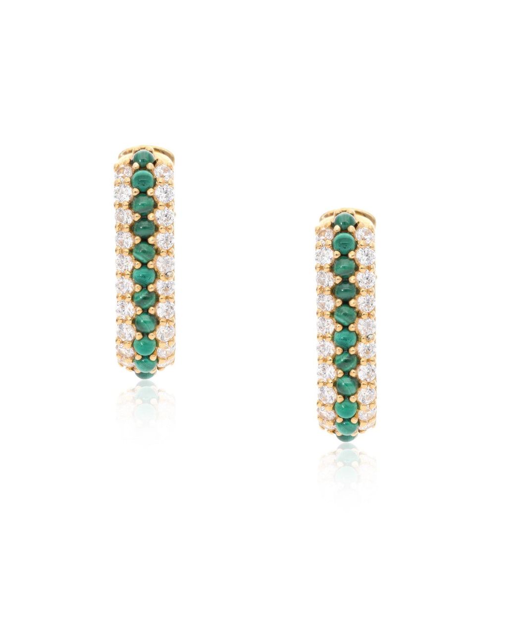 Preeti Sandhu Metallic Summer Sparkle U-Shaped Vermeil Hoops
