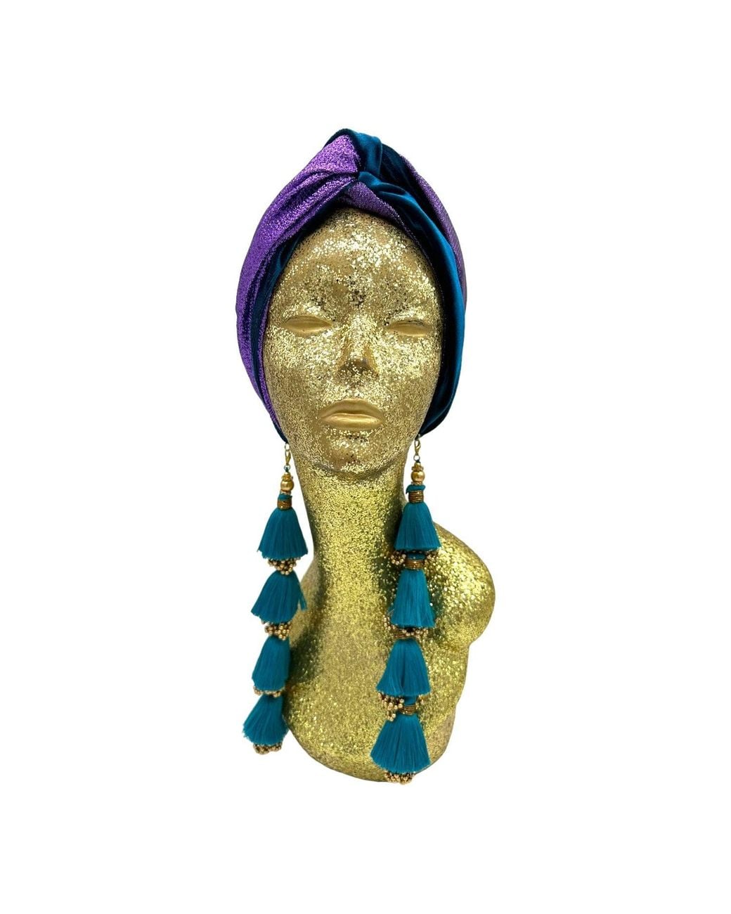 Julia Clancey Blue Snazzy Dorado Turban Twist