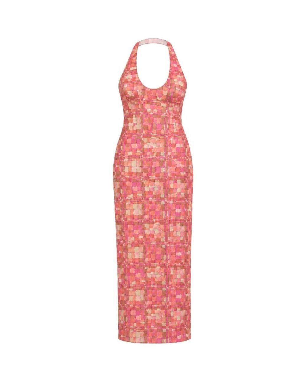 Montce Red Ibiza Geo Ava Dress