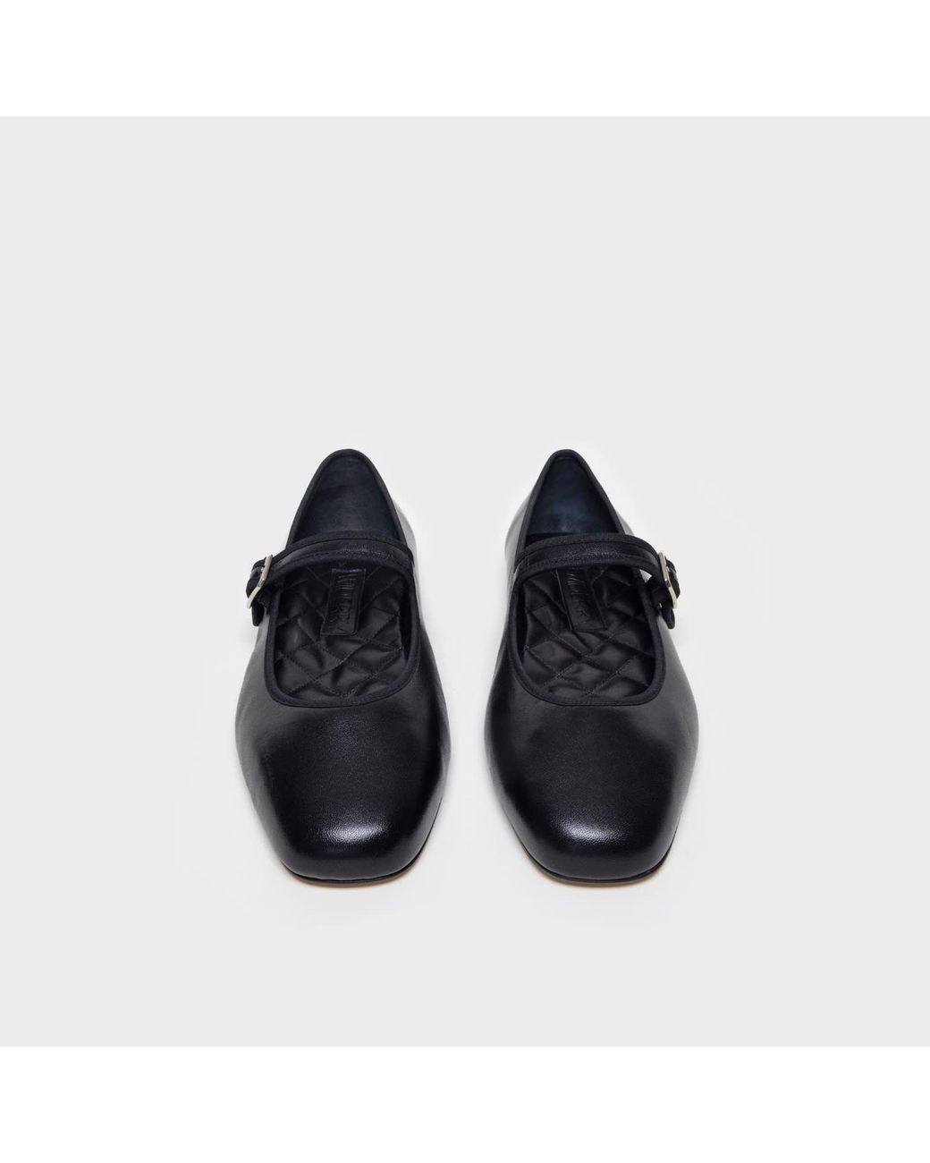 Widerry Black Wide Fit Ballet Flats Amaia Noire