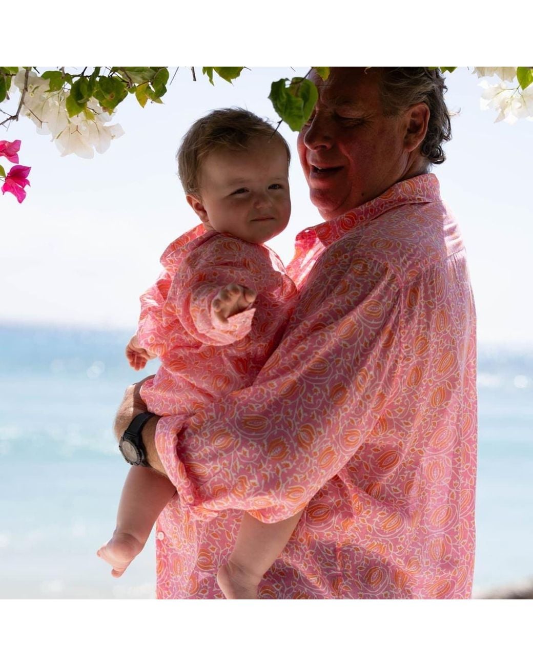 Jago's Tribe Pink Sunset Bloom Shirt for men