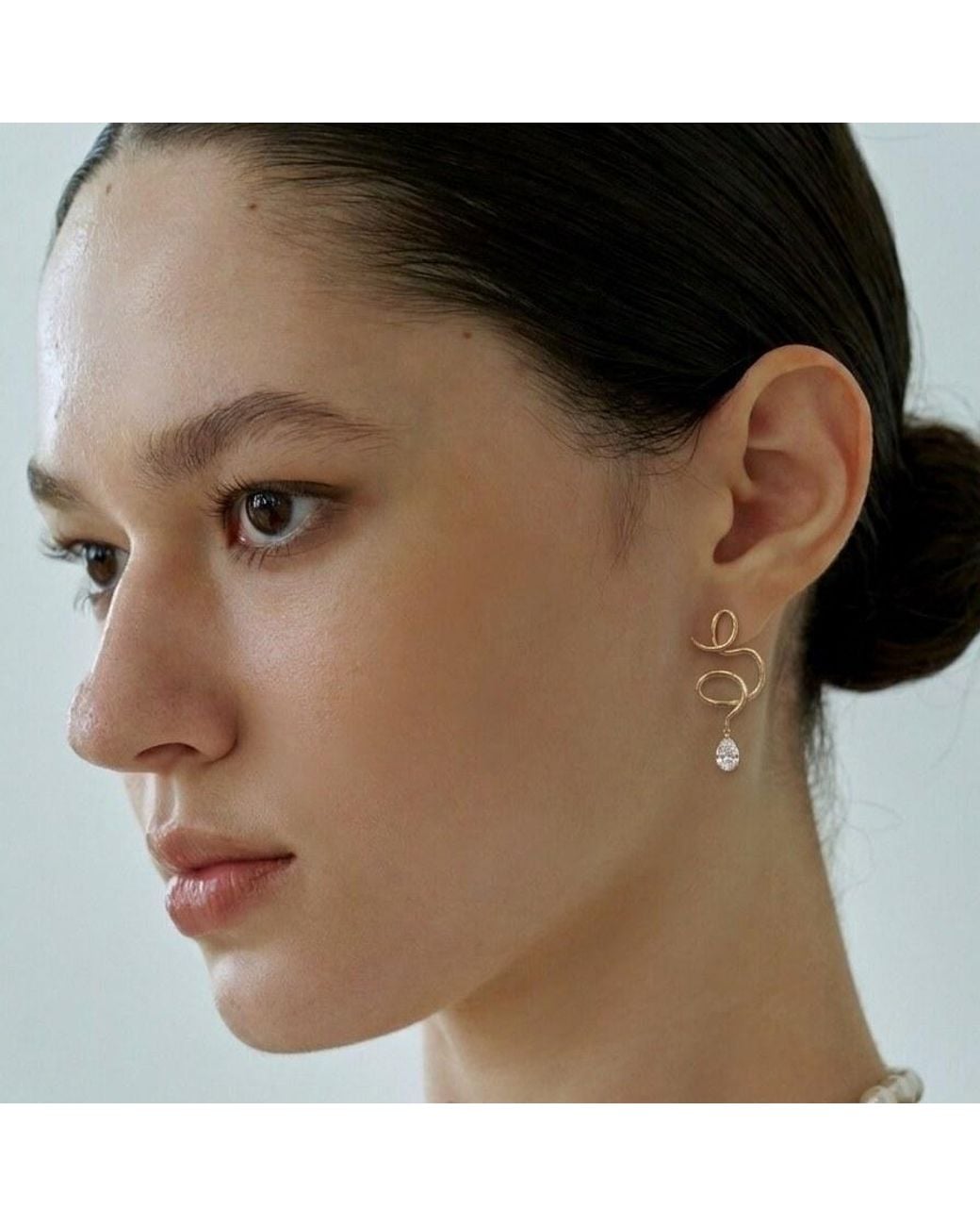 With Love Darling Metallic Medusa Waterdrop Earring