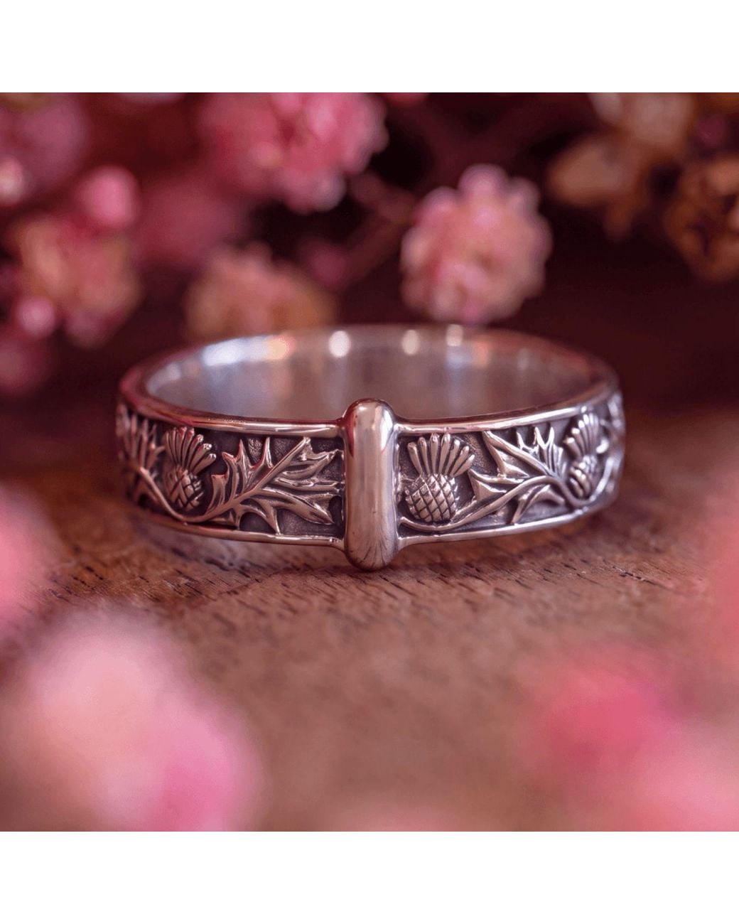 Azura Jewelry New York Metallic Sassenach Thistle Ring