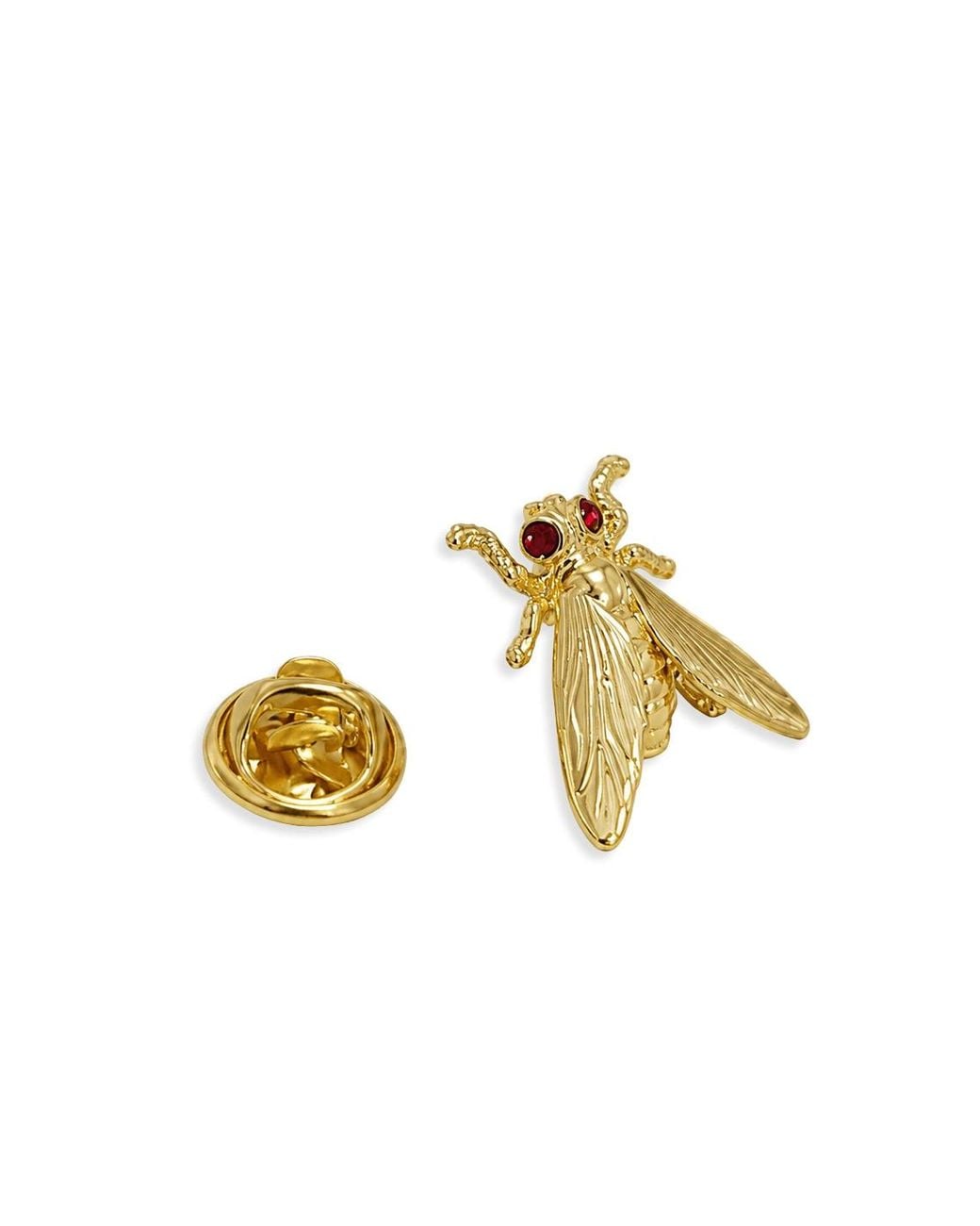 Gresham Blake Metallic Fly Lapel Pin for men