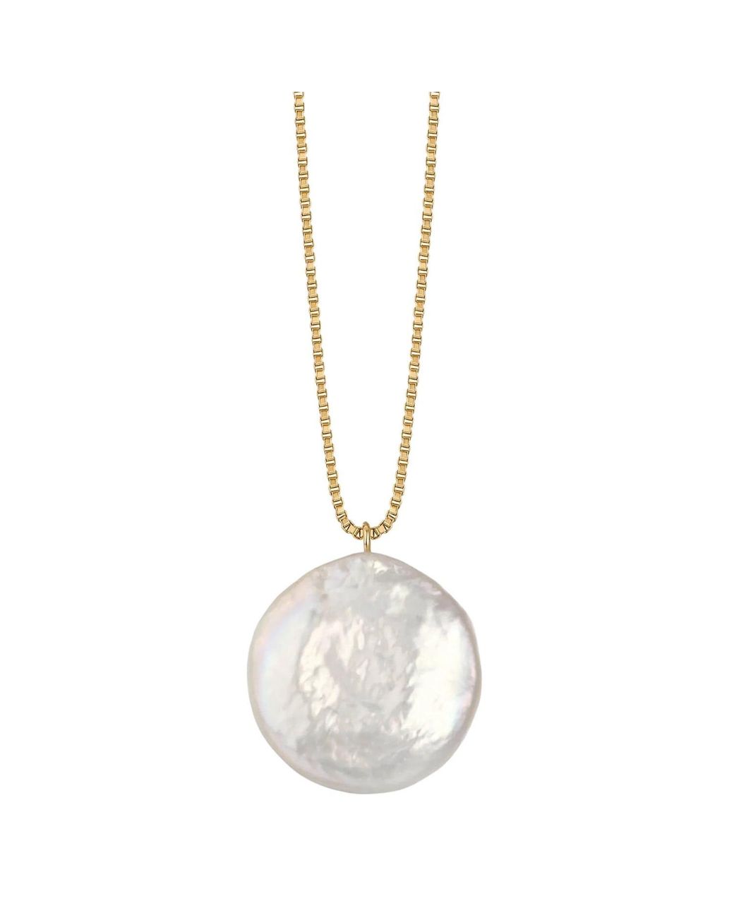 Katy Faye Metallic Luna Pearl Necklace