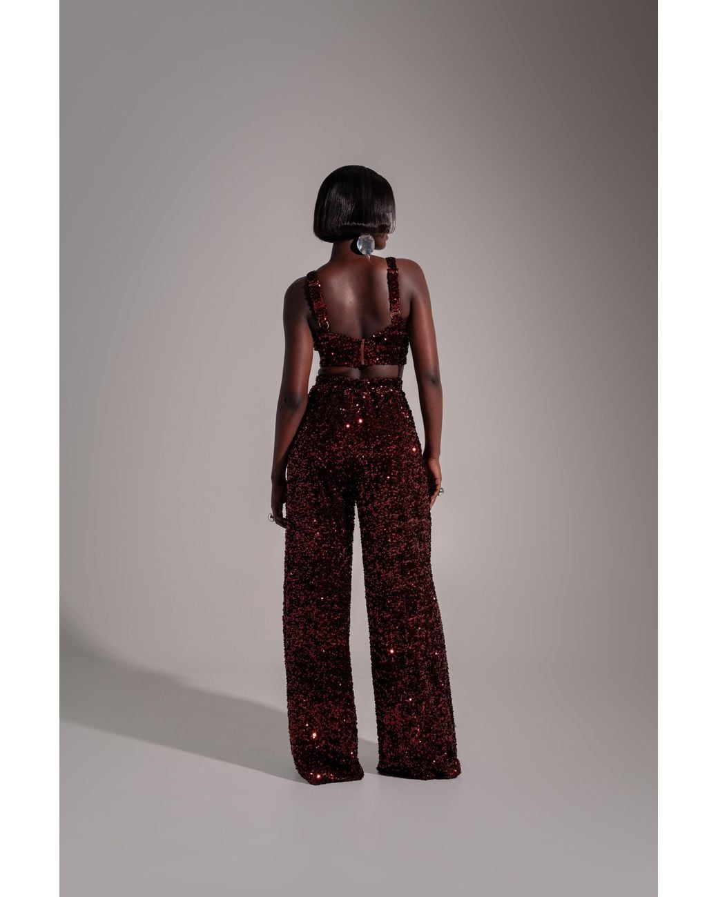 Ofuure Purple Liza Sequin Pants