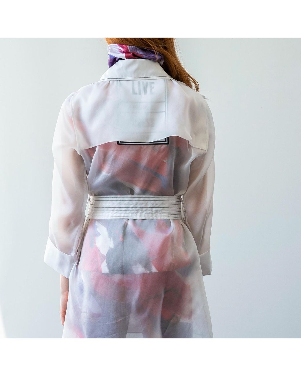 ARSHYS Natural Neutrals Sheer Statement Trench