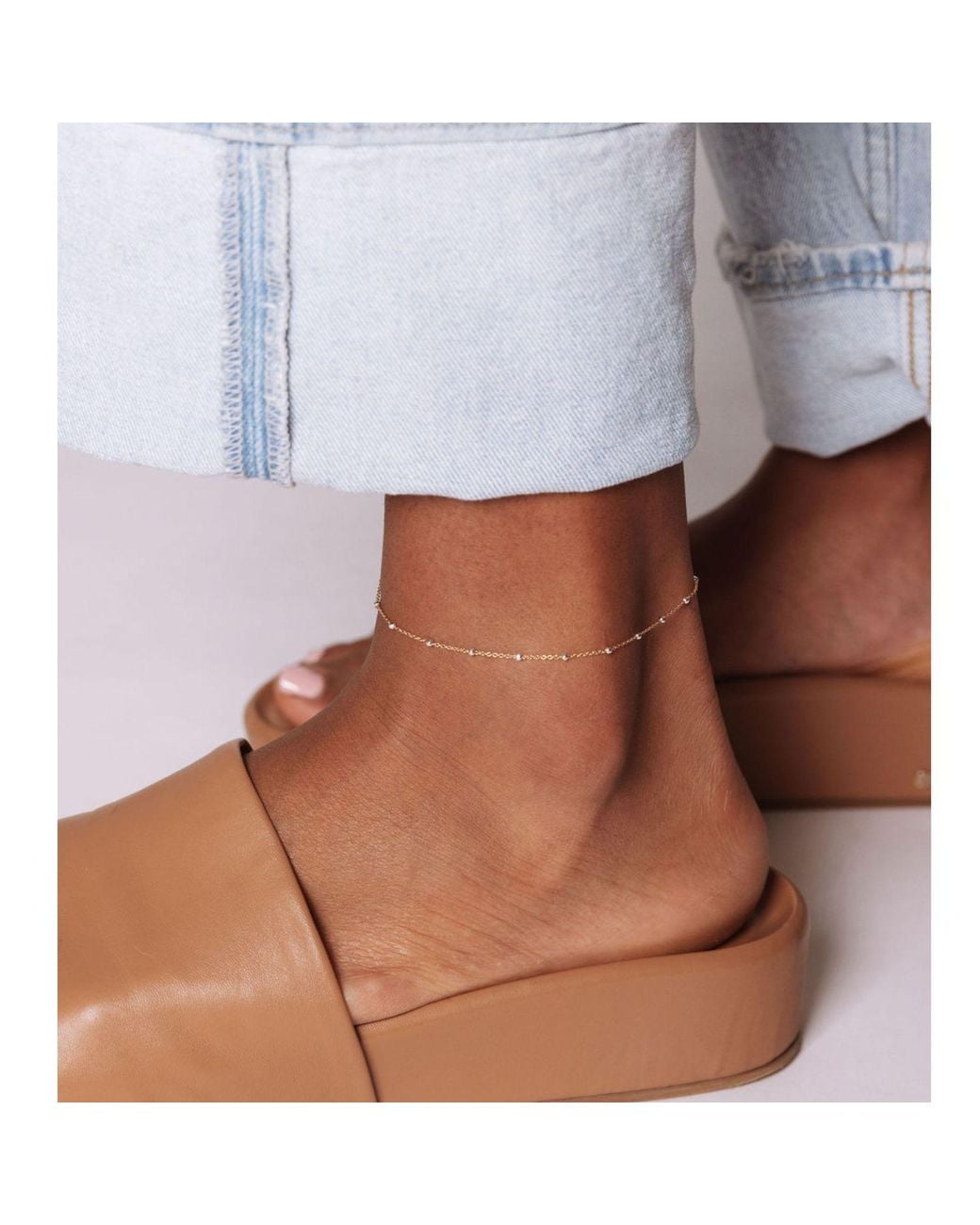 SET & STONES Metallic Austen Anklet