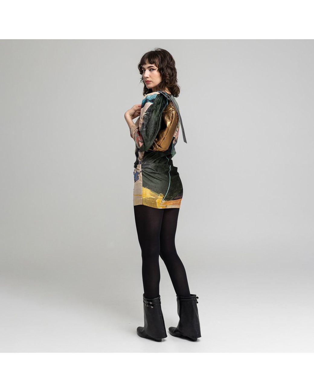ARTISTA Blue Angie Zipped Mini Dress