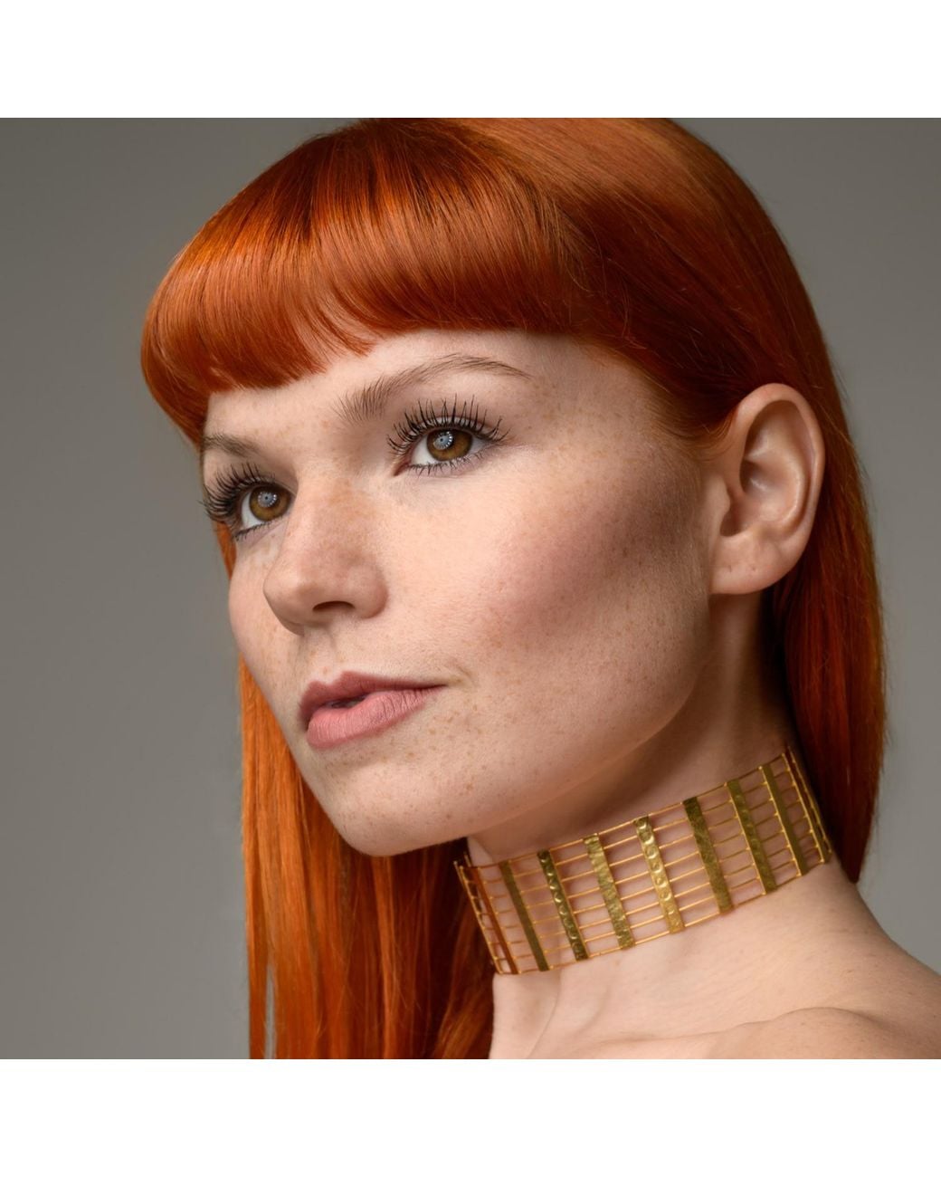 Meraki by Rashmi Bajaj Metallic Gilded Plated Choker Necklace