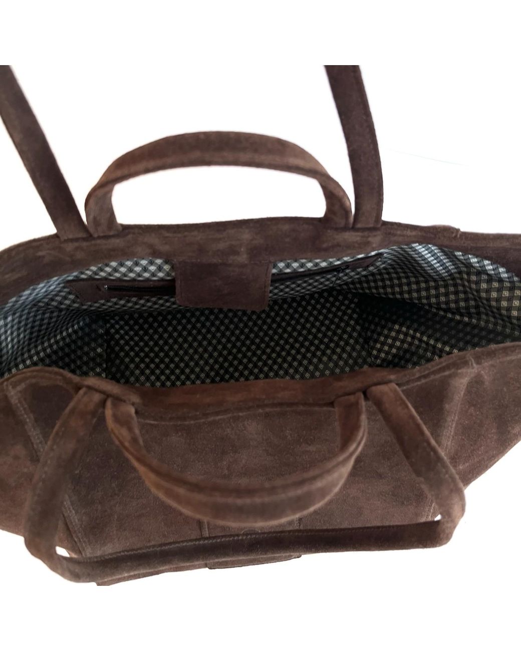 Tarea Studio Brown Dark Suede Lido Bag