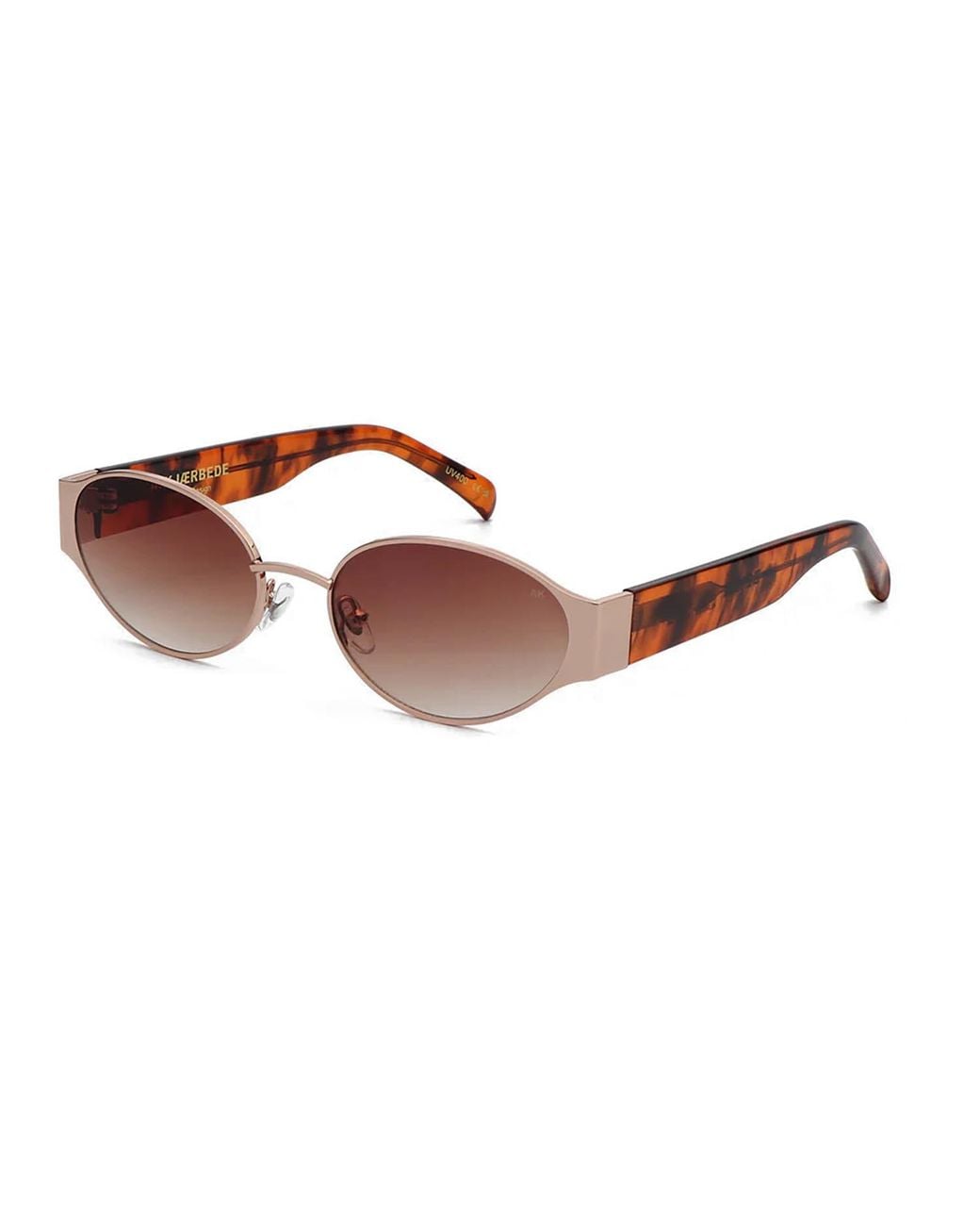 A.Kjærbede Brown Bella Sunglasses Rosegold Havana