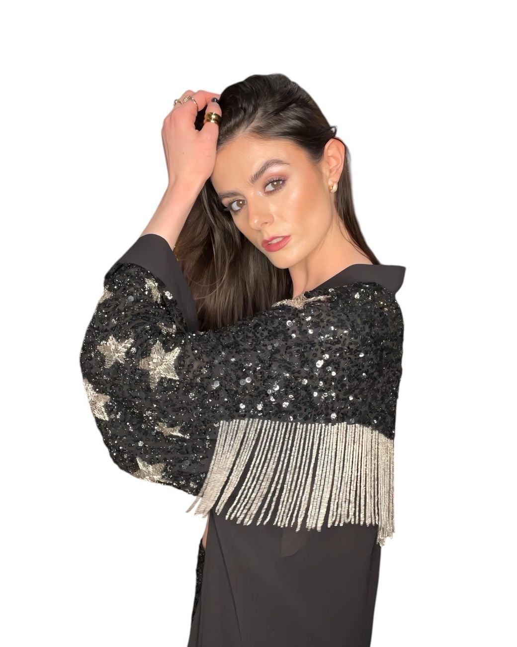 Any Old Iron Blue And Beaded Western Star Duster