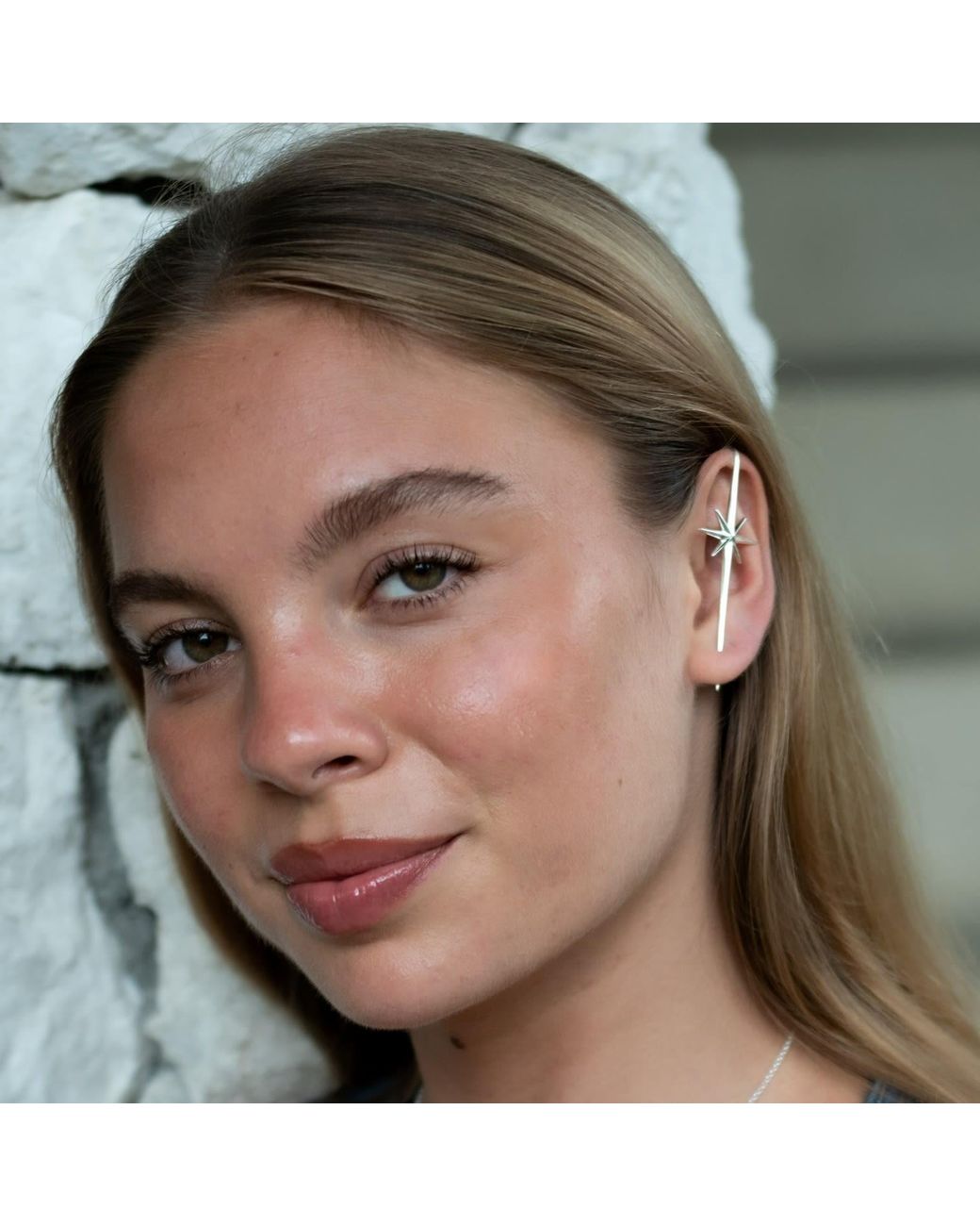 Scream Pretty White Sterling Star Ear Crawler