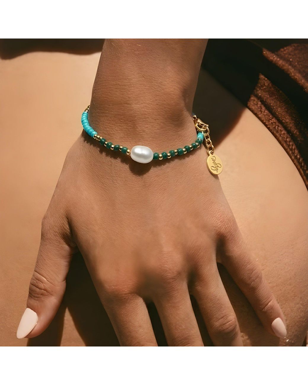 With Love Darling Metallic Acacia Pearl Bracelet