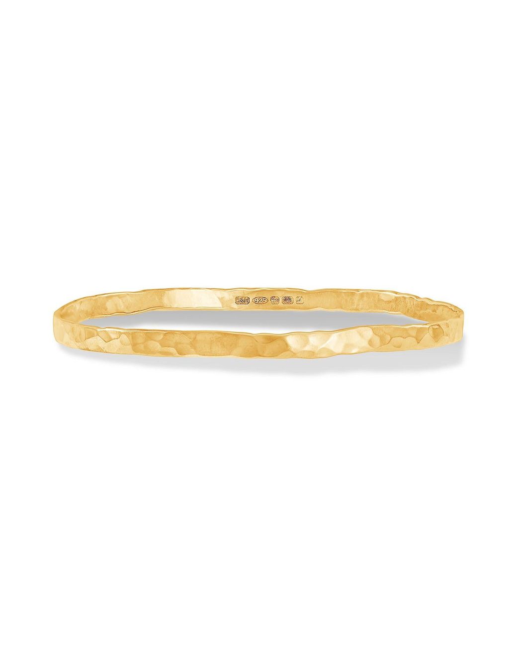 Dower & Hall Metallic Hammered Bangle