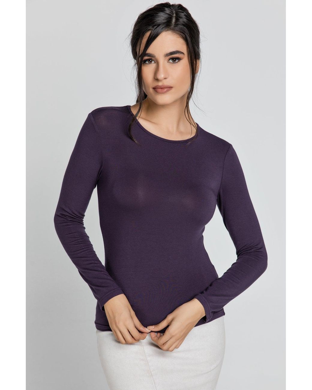 Conquista Blue Ink Colour Jersey Top