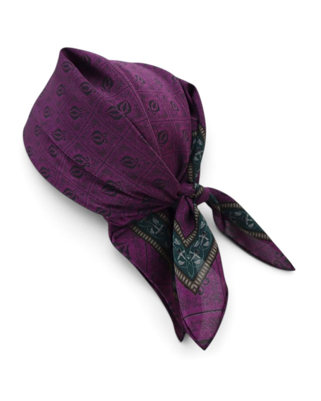 Monzlapur New York Purple Diamond Sea Horse Small Scarf