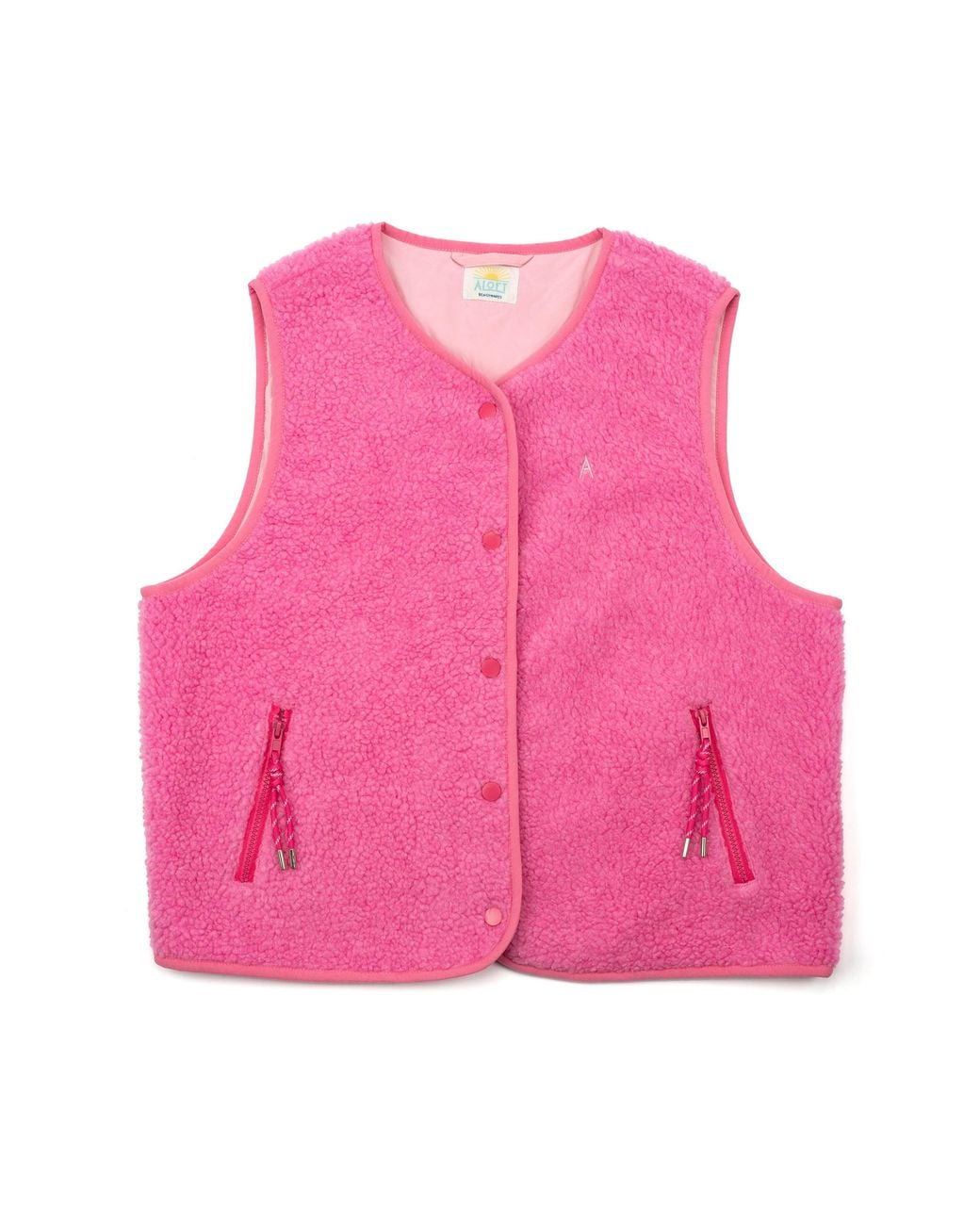 ALOFT Pink Windproof Hot Fleece Gilet