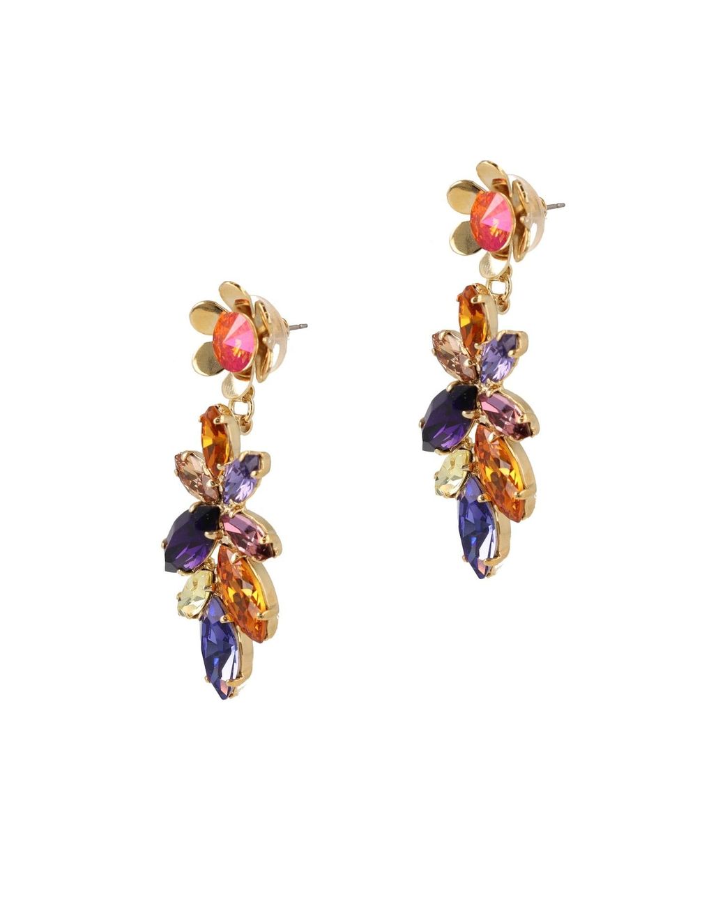 Otazu Multicolor La Bloemen Flower Earrings
