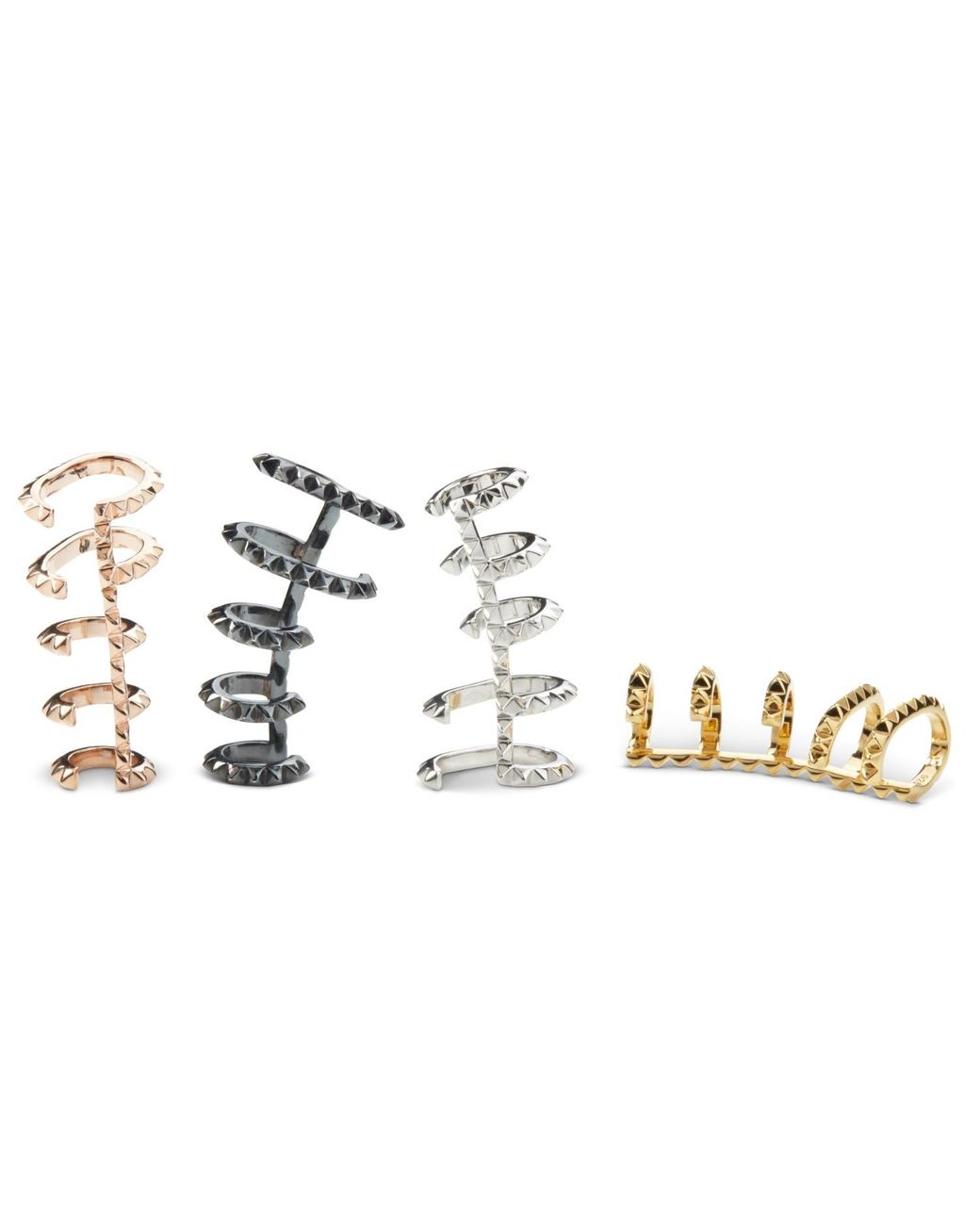 Kasun Metallic Croc Triple Ear Cuff