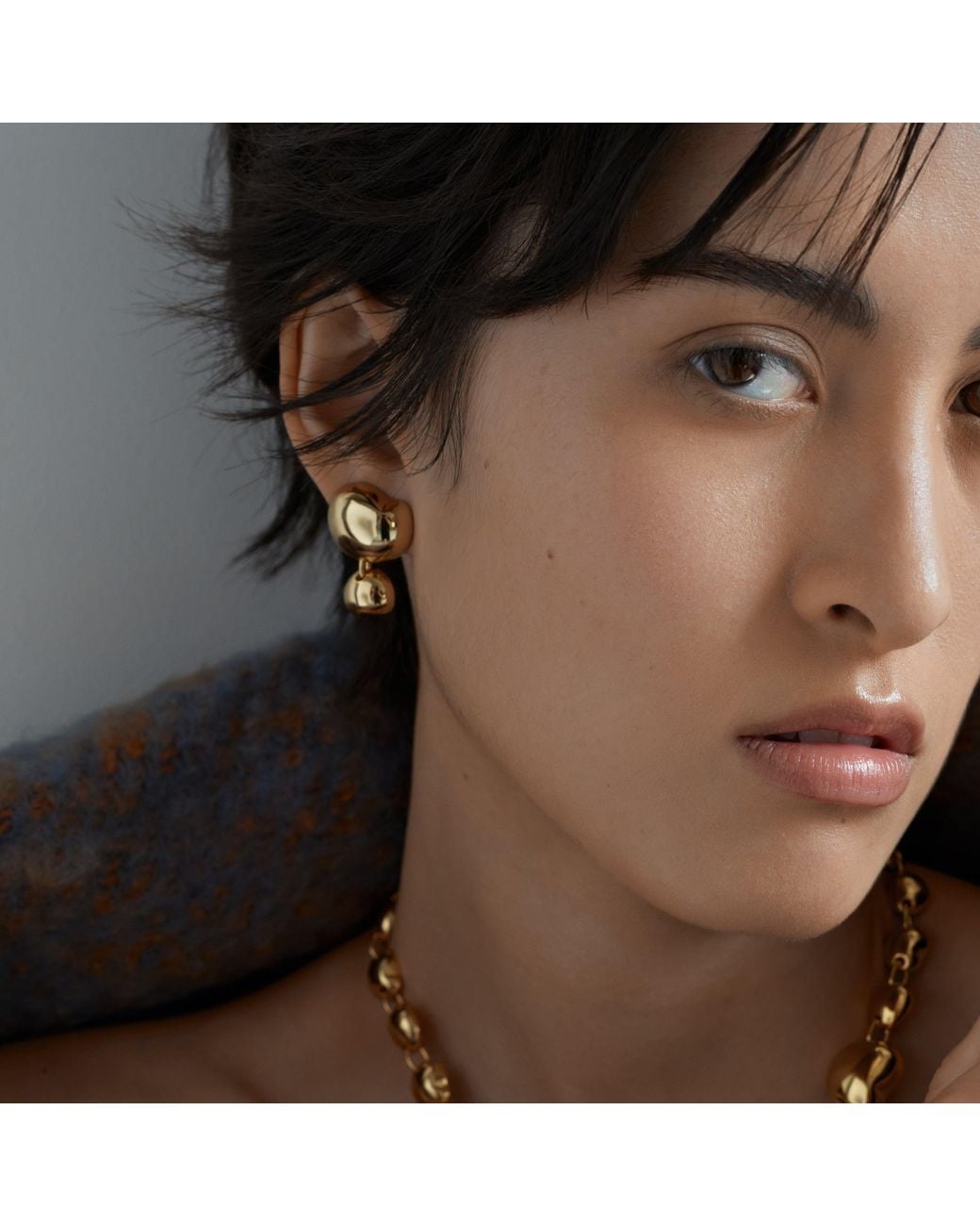 Biko Jewellery Metallic Franca Studs
