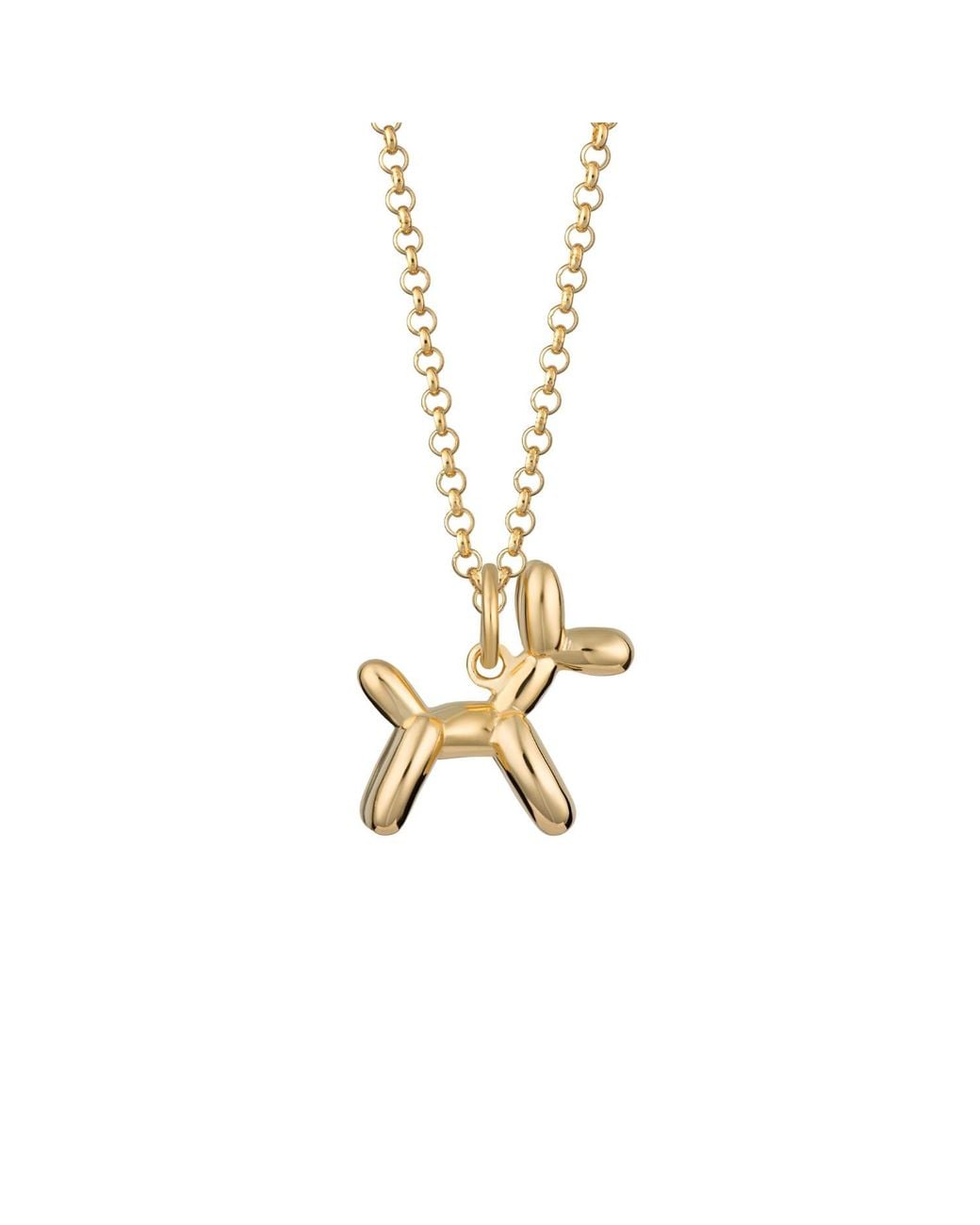 Scream Pretty Metallic Balloon Dog Charm Necklace
