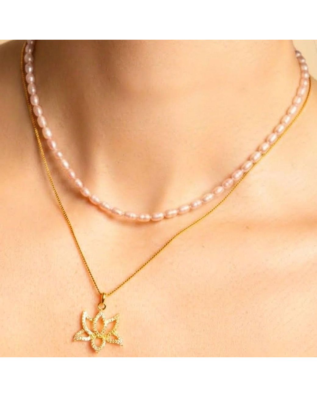Seven Saints Metallic Blush Freshwater Baroque Pearl Choker, Rhodium