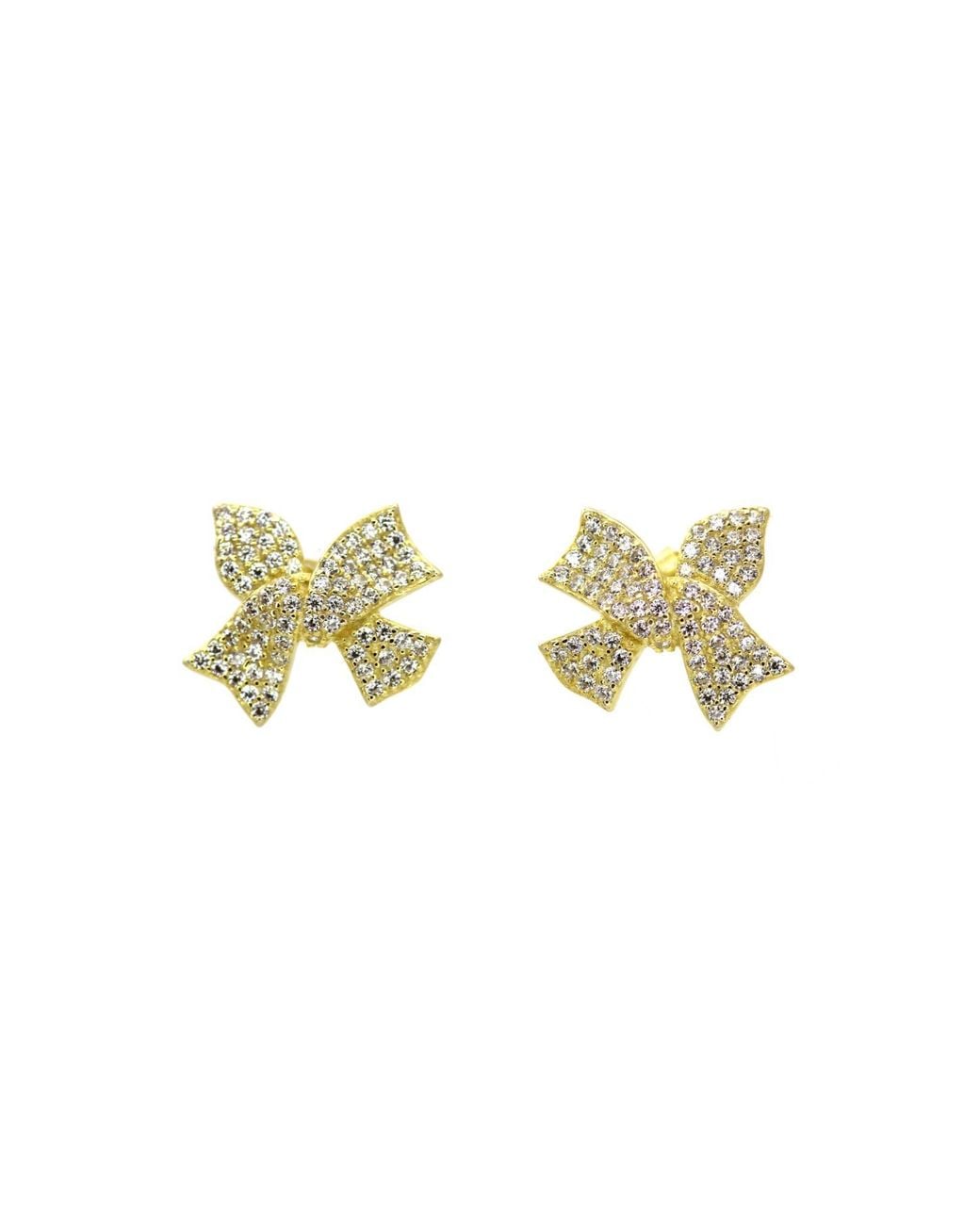 VicStoneNYC Fine Jewelry Natural Lovely Ribbon Stud Vermeil Earrings